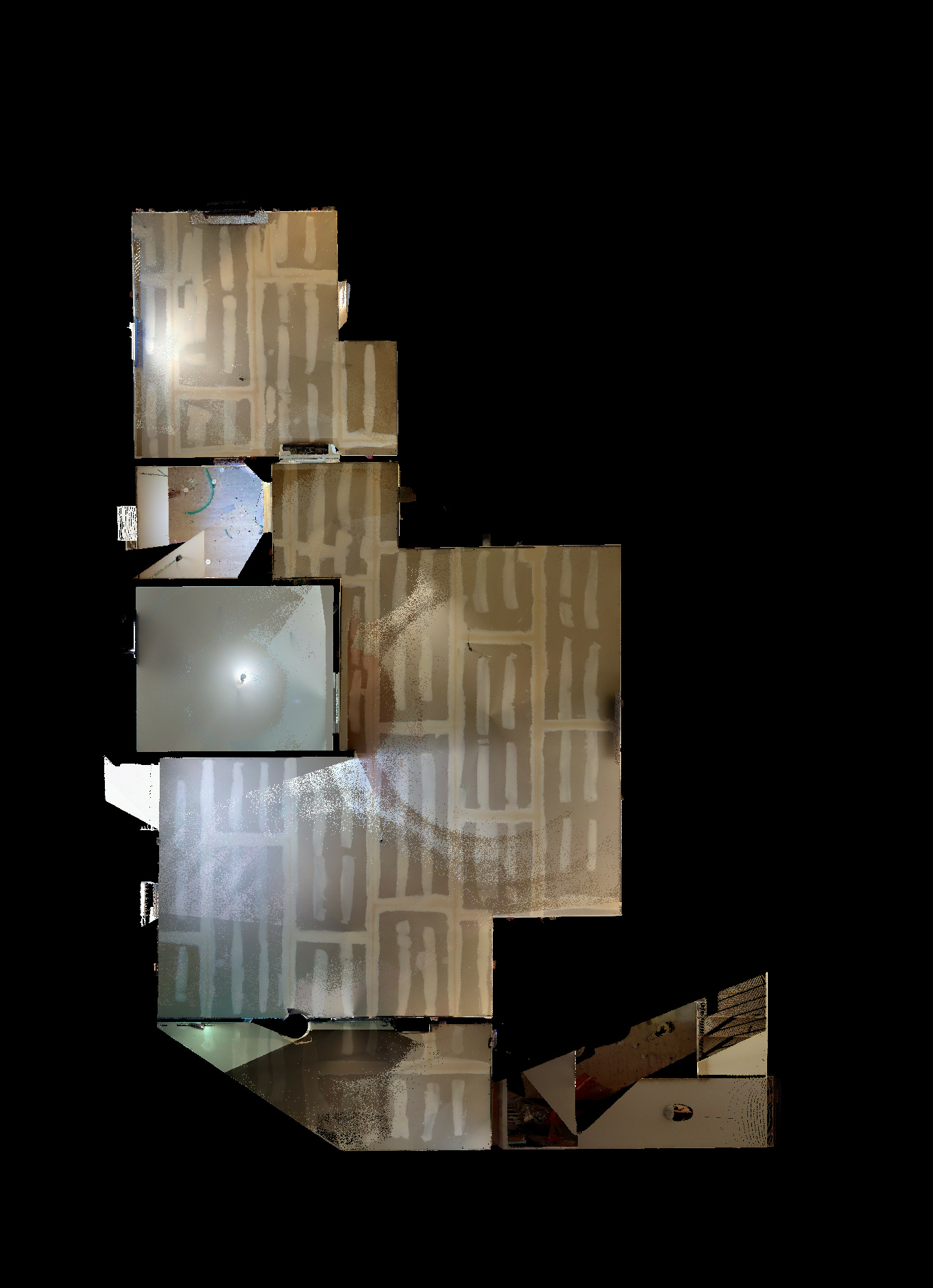 Top-down captured room layout