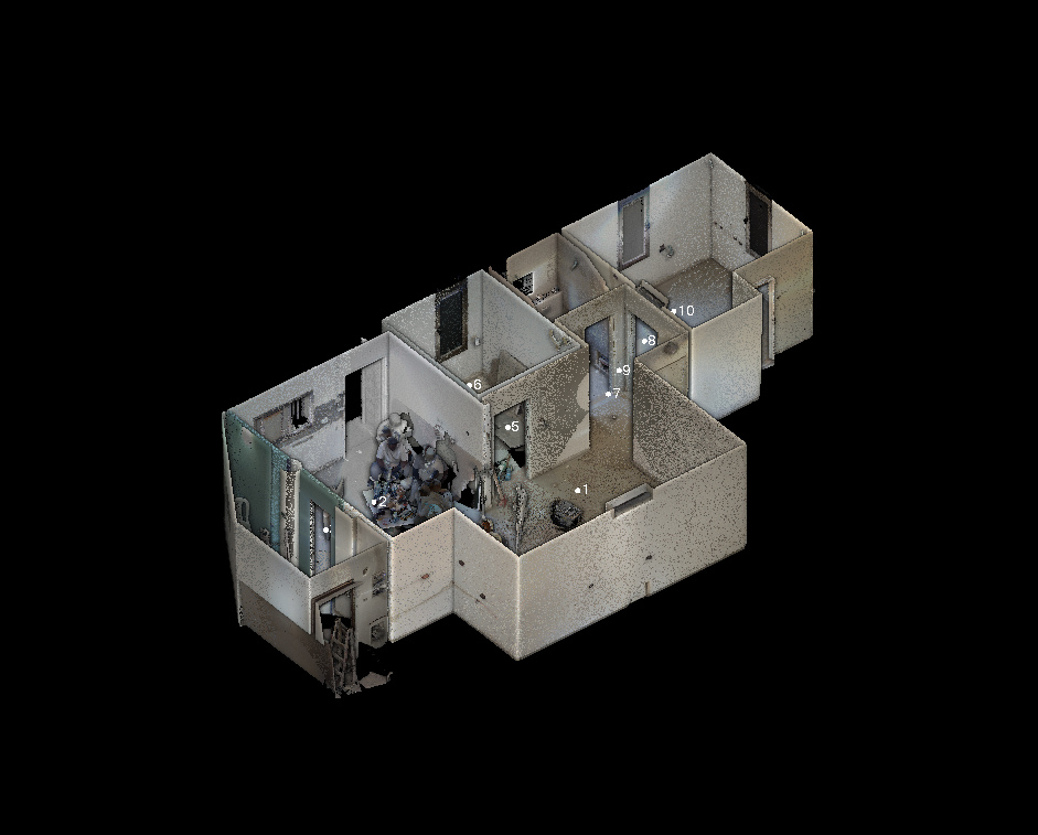 Captured interior and room arrangement