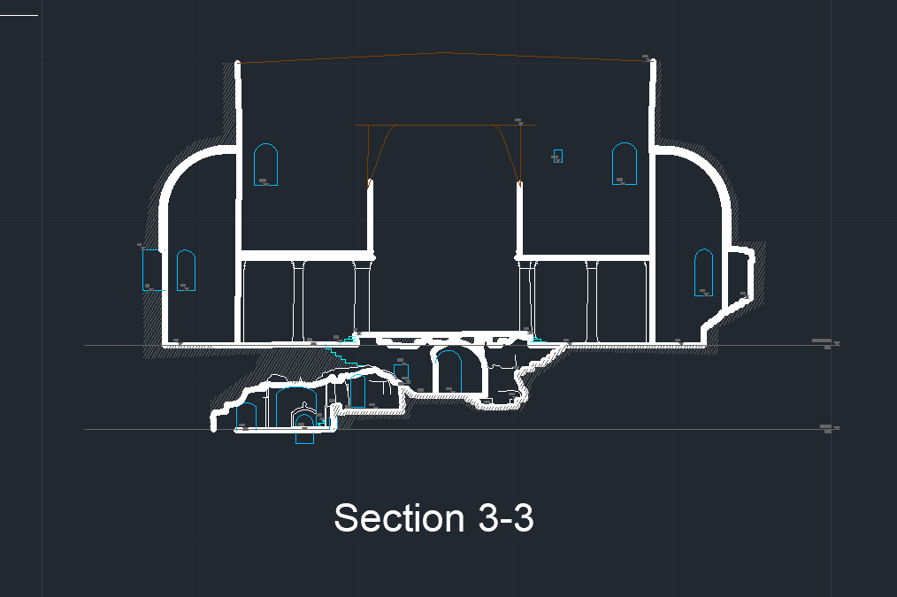 Section 3-3 drawing